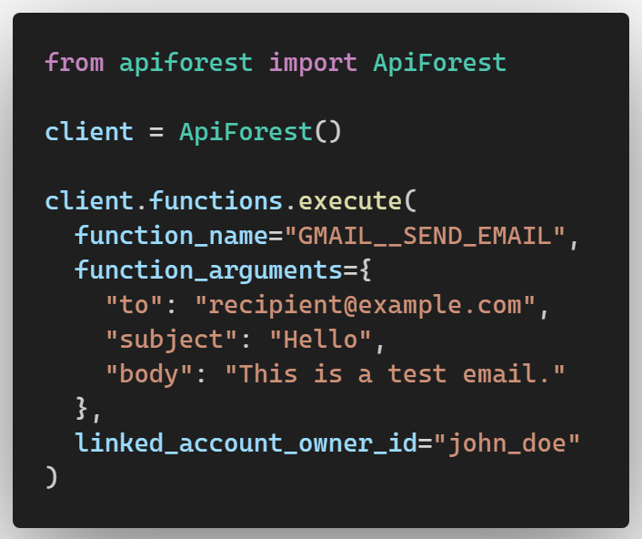 SDK Integration usage example